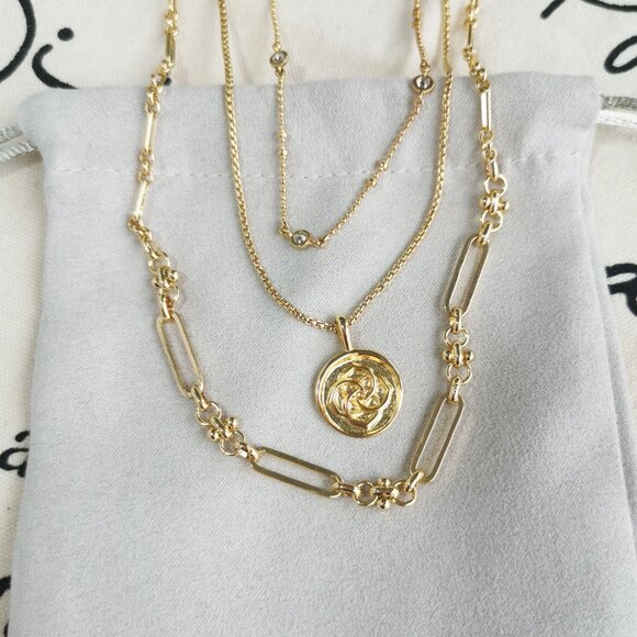 Kendra Scott Necklace - Medallion Coin - Gold - Picture 4 of 4